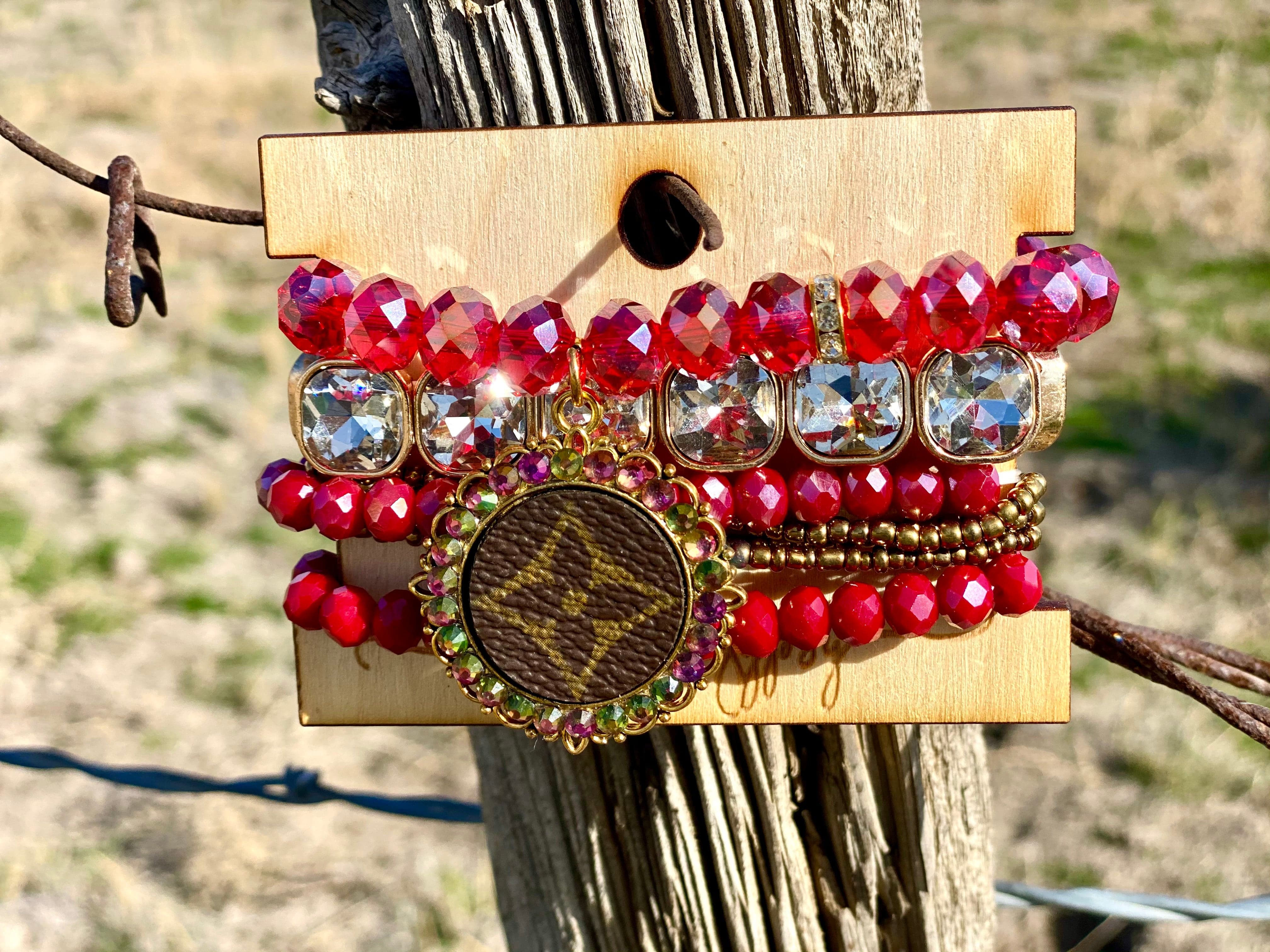 The Gypsy Holiday Red Crystal Stack Bracelet Set – Shop Envi Me