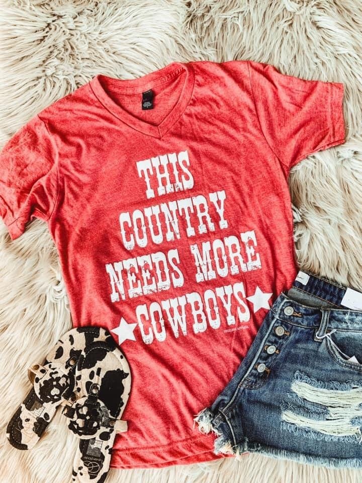 This Country Needs More Cowboys Tee – Shop Envi Me