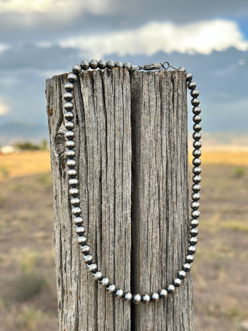 Shop Envi Me Necklaces The Albuqurque Days Sterling Silver NA Navajo Pearl Necklace