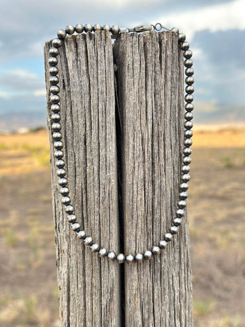 Shop Envi Me Necklaces The Albuqurque Days Sterling Silver NA Navajo Pearl Necklace