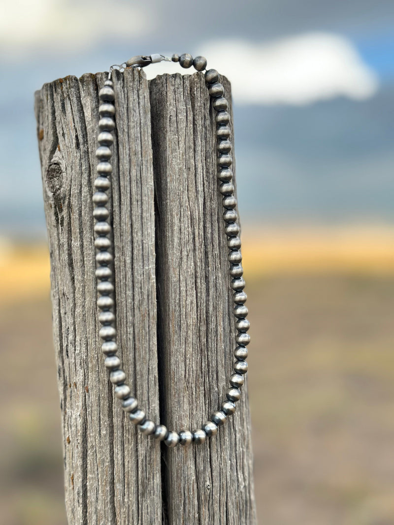 Shop Envi Me Necklaces The Albuqurque Days Sterling Silver NA Navajo Pearl Necklace