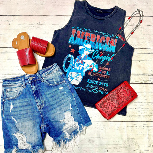 Shop Envi Me It's T-shirt Kinda Day The All American Cowgirl Tank