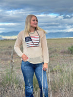 Shop Envi Me The All American Girl Sequin Flag Top