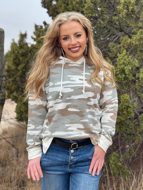 Shop Envi Me Tops and Tunics The All Over Camo Sweatshirt