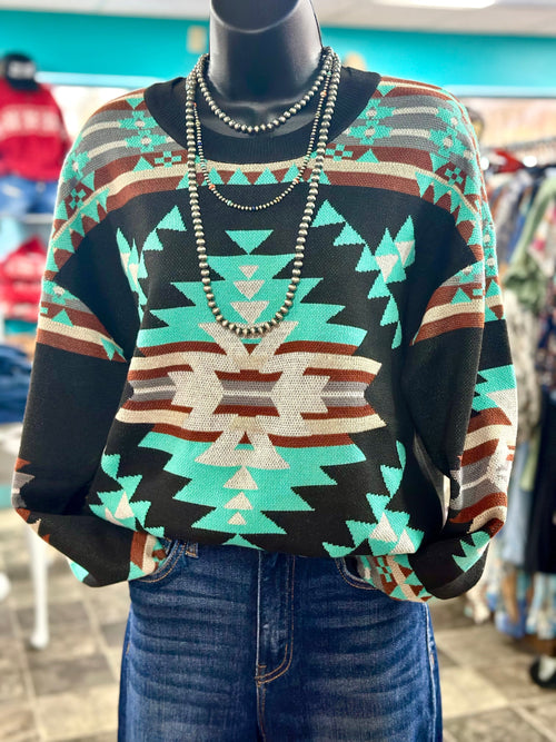 Shop Envi Me Tops and Tunics The Arizona Aztec Days Sweater