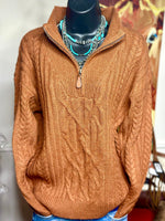 Shop Envi Me tops The Billings Rust Cowboy Sweater