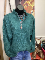 Shop Envi Me tops The Billings Teal Cowboy Sweater