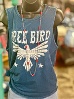 Shop Envi Me It's T-shirt Kinda Day The Blue FreeBird America Summer Tank