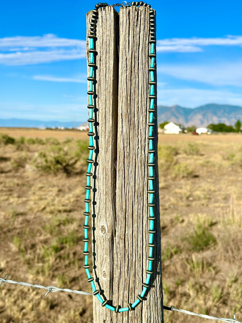 Shop Envi Me Necklaces The Calamity Jane Silver & Turquoise Necklace