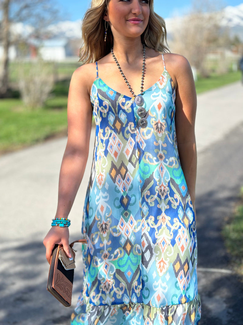 Teal sun outlet dress