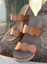 Corky’s Footwear The Corky’s Camel Spring Breeze Wedge Sandal