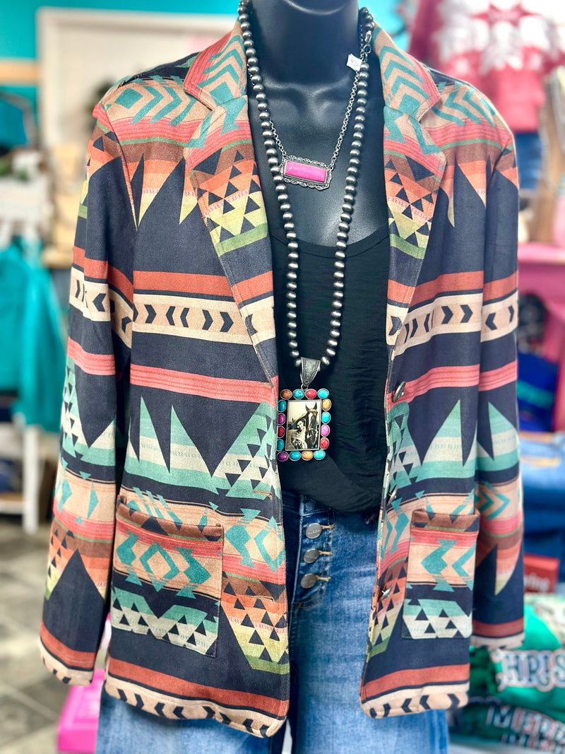 Shop Envi Me The Cowboy Town Aztec Blazer