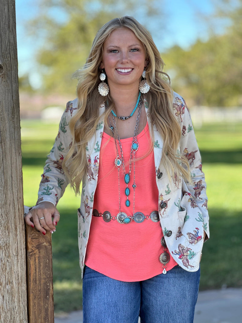 Shop Envi Me The Cowboy Town Retro Cowboy Blazer