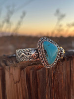 Shop Envi Me Bracelets Silver & Turquoise The Desert Hills NA Sterling Silver & Kingman Turquoise (Real) Southwest Cuff Bracelet - Only One!