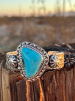 Shop Envi Me Bracelets Silver & Turquoise The Desert Hills NA Sterling Silver & Kingman Turquoise (Real) Southwest Cuff Bracelet - Only One!