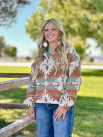 Shop Envi Me Cardigans and Kimonos The Fall at The Feedlot Aztec Pullover Jacket