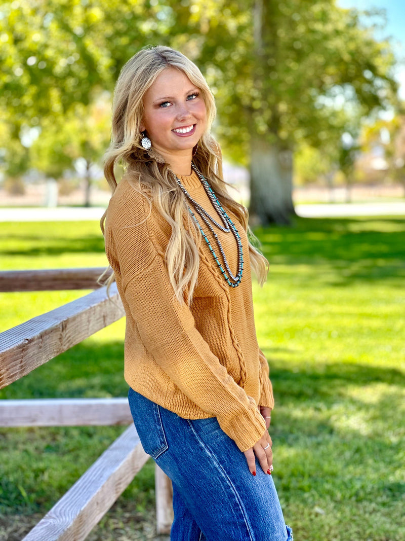 Shop Envi Me Tops and Tunics The Fall Colors Miles City Mustard Sweater