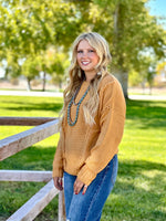 Shop Envi Me Tops and Tunics The Fall Colors Miles City Mustard Sweater