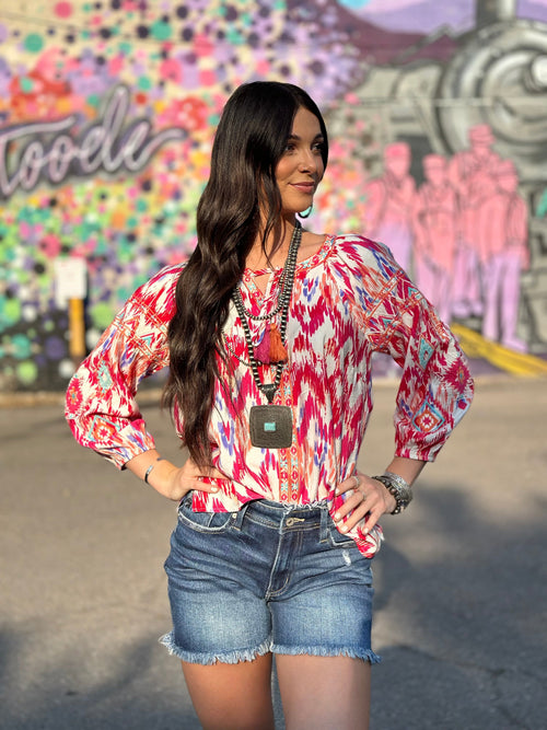 Shop Envi Me Tops and Tunics The Fall Fiesta Embroidered Top