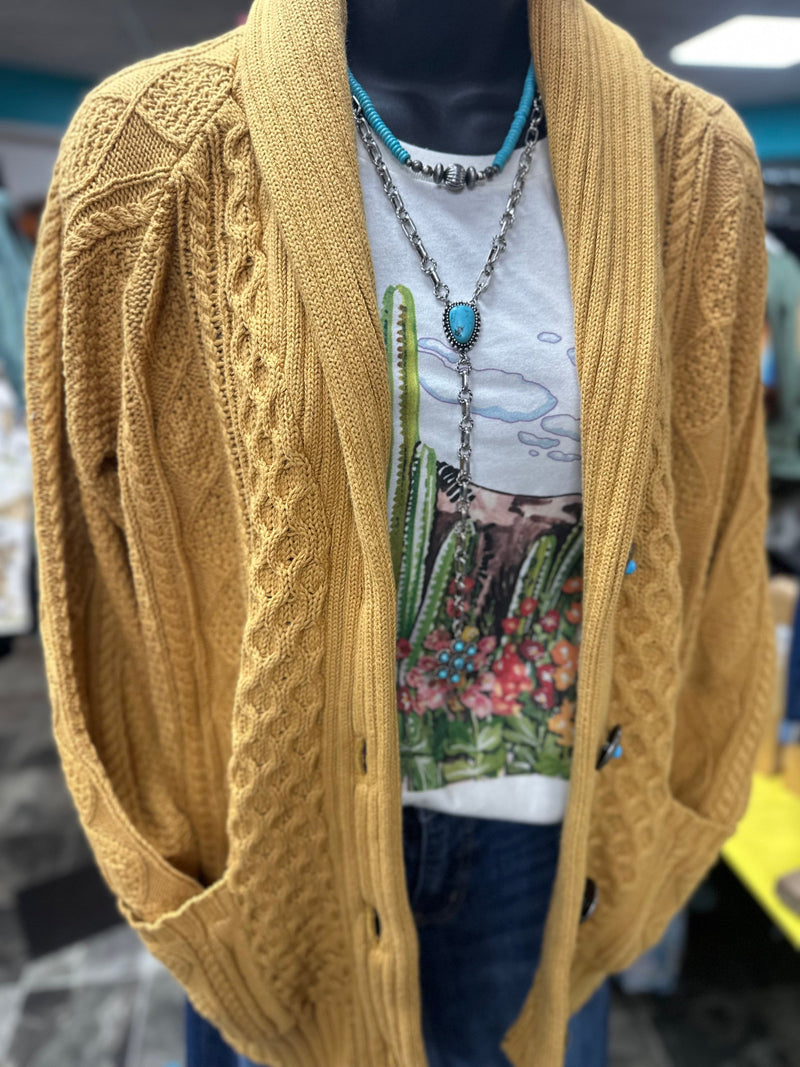 Shop Envi Me Cardigans and Kimonos The Fall Ranch Boss Cable Knit Cardigan