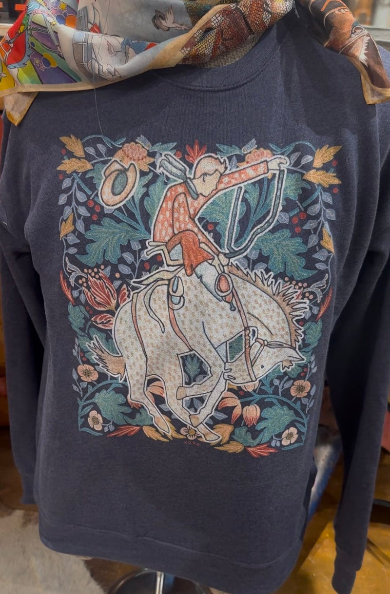 Shop Envi Me Tops The Floral Bronc Sweatshirt