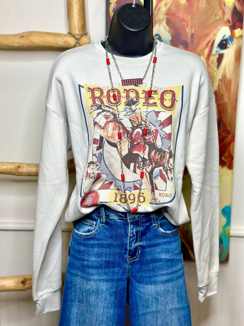 Shop Envi Me Tops The Fort Worth Great Western Rodeo Sweatshirt