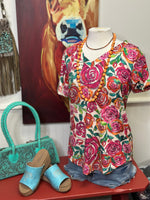 Shop Envi Me tops The Frisco’s Floral V Neck Top