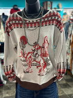 Shop Envi Me Tops and Tunics The Holiday In The Desert Cactus Bronc Sweater