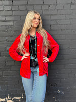 Shop Envi Me Cardigans and Kimonos The Holiday Red Velvet Song Of San Antone Shirt