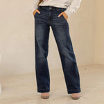 Kiwidrop Jeans The Judy Blue Double Button Straight Leg Denim