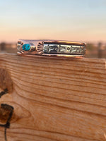 Shop Envi Me Bracelets Sterling Silver Kingman Turquoise & Copper The Longhorns Turquoise Copper & Sterling Silver Cuff Bracelet