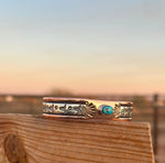 Shop Envi Me Bracelets Sterling Silver Kingman Turquoise & Copper The Longhorns Turquoise Copper & Sterling Silver Cuff Bracelet