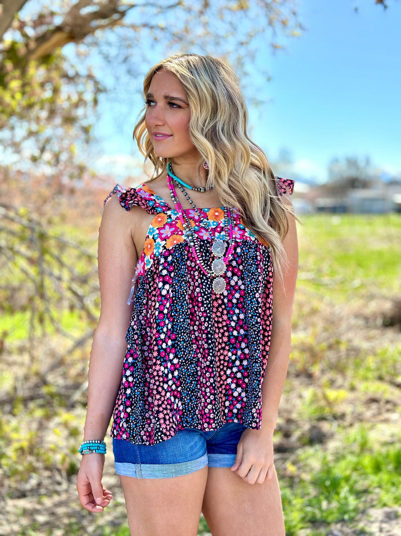 EMBROIDERED TANK