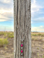 Shop Envi Me Necklaces The Must Have Hot Pink Star Bar Necklace On Paperclip Chain