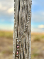 Shop Envi Me Necklaces The Must Have Pink Star Bar Necklace On Paperclip Chain