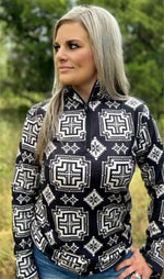 Shop Envi Me Tops and Tunics The On The Mesa Quarter Zip Aztec Pullover 2.4