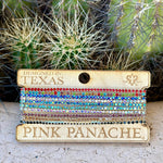 Shop Envi Me Jewelry Stack Set / Gold The Pink Panache Bring On The Fireworks Skinny Stack Bracelet Set