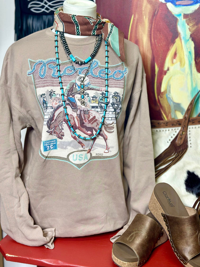 Shop Envi Me Tops The Rodeo Big Show Sweatshirt