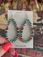 Shop Envi Me Earrings Silver The San Saba Sterling Sliver & StonesNavajo Pearl Hoop Earring NA made