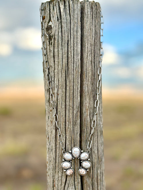 Shop Envi Me Jewelry The Silver Paperclip Chain White Squash Necklace