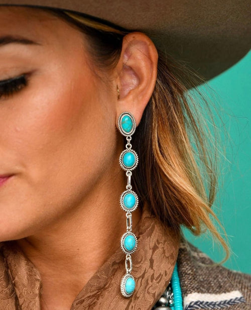 Shop Envi Me Earrings Silver The Southwest Turquoise Drop Earring