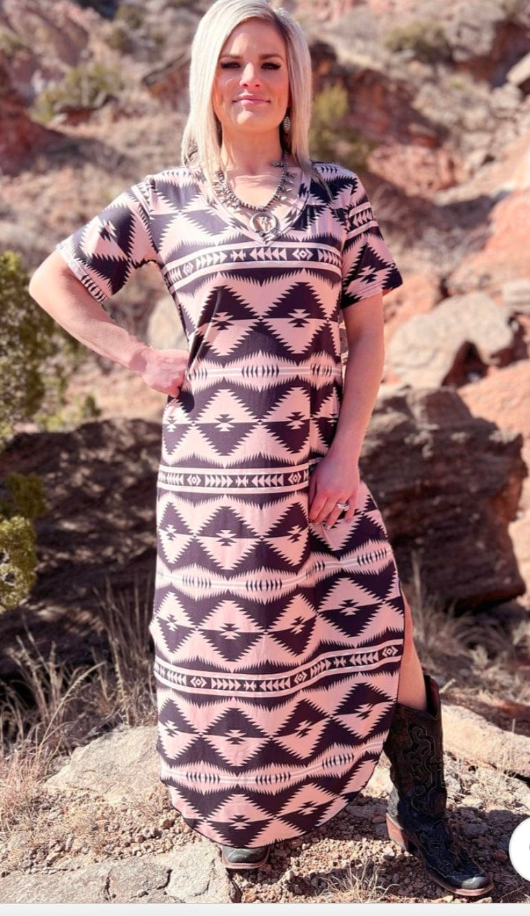 Shop Envi Me Dress it up The Spring Guadalupe Aztec Maxi Dress