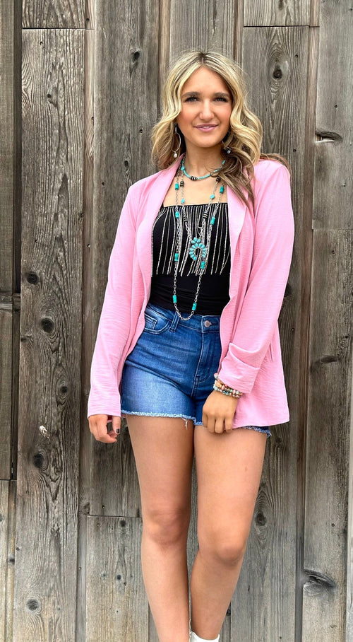 Shop Envi Me Cardigans and Kimonos The Spring South of Pink Blazer