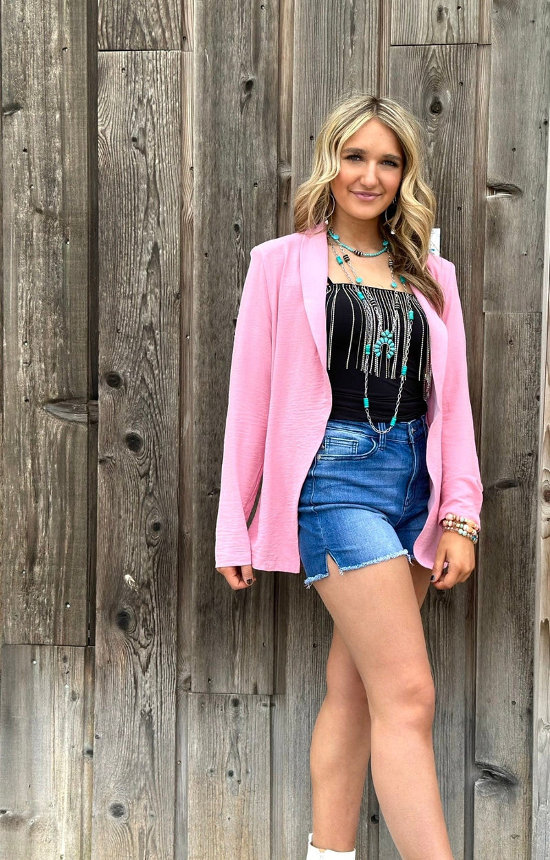 Shop Envi Me Cardigans and Kimonos The Spring South of Pink Blazer