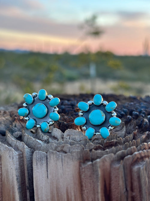 Shop Envi Me Earrings Turquoise The Sterling & Real Turquoise Conchita Earring