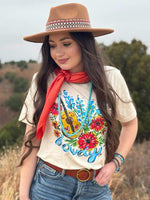 Shop Envi Me Tops and Tunics The Summer Howdy Blue Bonnet Floral Tee