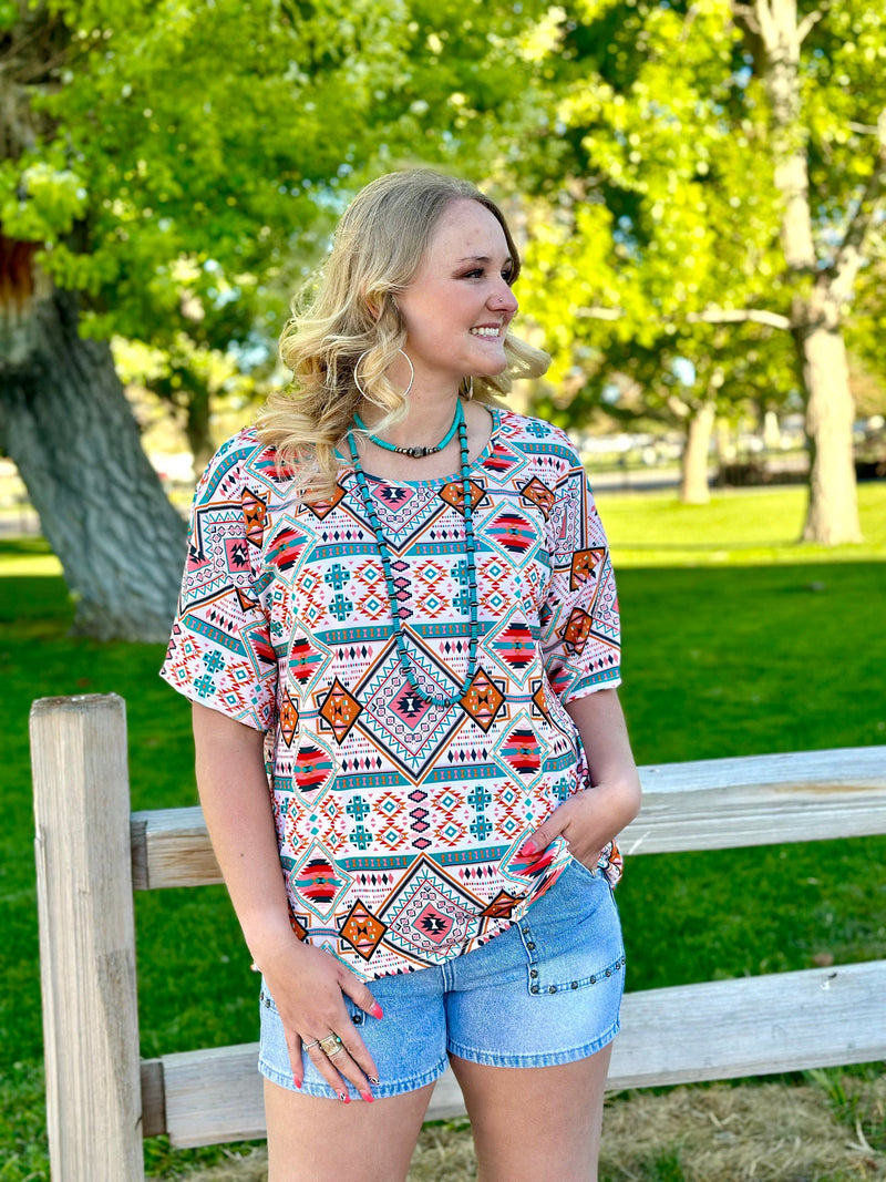 Shop Envi Me Tops and Tunics The Summer In San Antone Aztec Top