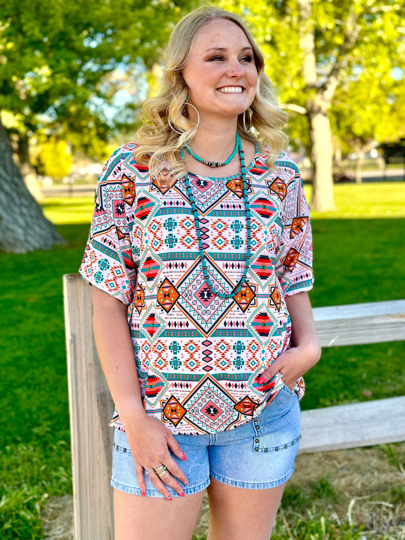 Shop Envi Me Tops and Tunics The Summer In San Antone Aztec Top