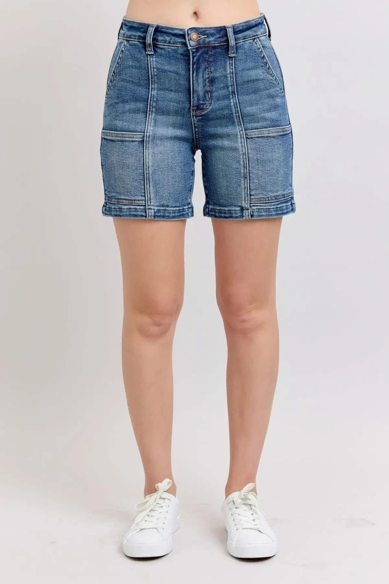 Shop Envi Me Bottoms The Summer Wanna Be Cargo Judy Blue Mid Thigh Shorts