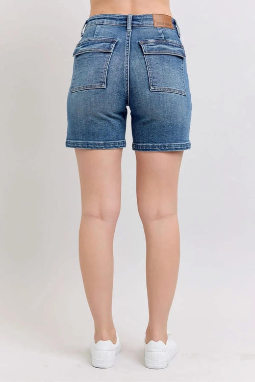 Shop Envi Me Bottoms The Summer Wanna Be Cargo Judy Blue Mid Thigh Shorts